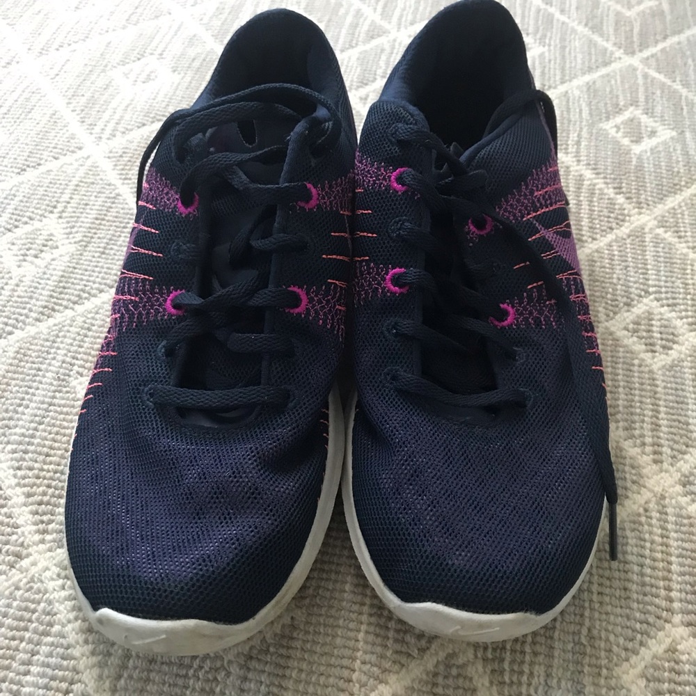 Purple Nike sneakers